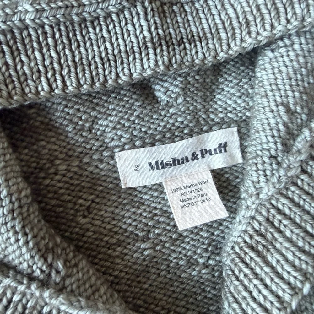 Misha And Puff Hooded Cardigan - Seal Grey - Picture 5 of 5